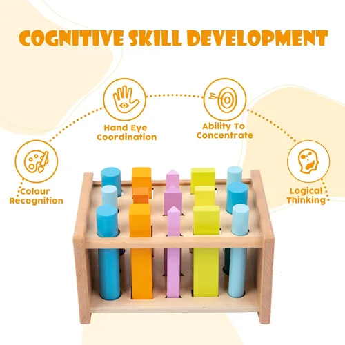 Miniatura 3 de Juguetes Montessori a juego de formas – Juguetes de clasificación de formas de madera para niños de 1 a 3 años – Juguete educativo para preescolares
