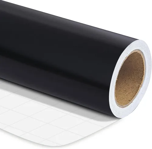 Miniatura 26 de RUSPEPA Papel de regalo negro de color sólido, mini rollo, para bodas, cumpleaños, fiestas, felicitaciones y vacaciones, 17 pulgadas x 32.8 pies