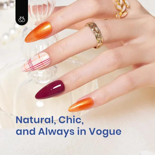 Miniatura 7 de Kit de Uñas de Gel Beetles con Puntas de Uñas de Almendra, Set de Extensión de Uñas Fácil 9 en 1, Gel de Pegamento para Uñas con Puntas de Uñas