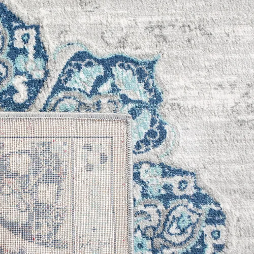 Miniatura 5 de SAFAVIEH Brentwood Collection - Alfombra decorativa de 2 x 4 pies, diseño desgastado de medallón, no desprende pelusa y de fácil cuidado, ideal
