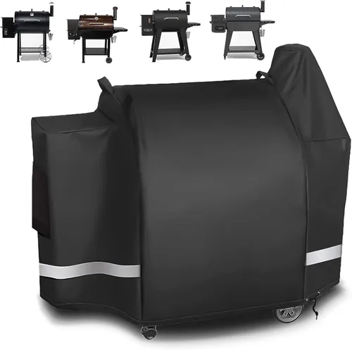 Miniatura 22 de Cubierta de parrilla Utheer para ahumador vertical de gas Pit Boss 3-Serie, cubierta impermeable anti-UV de 600D de longitud completa y resistente