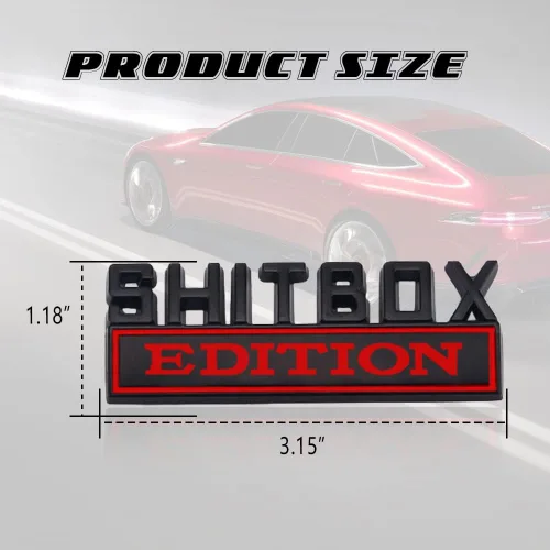 Miniatura 2 de Emblema Edición Caja de Basura, Adhesivo de Letra 3D, Emblema de Exterior para Coche, Adhesivo de Emblema 3D, Adhesivo de Guardabarros 3D para Coche