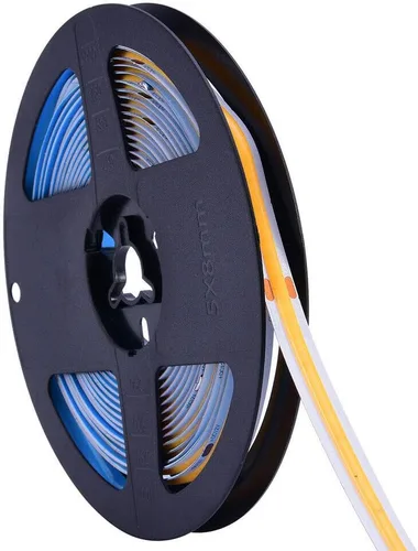 Miniatura 3 de 384Led/m 16.4ft COB Flexible LED Tira de luz DC12V/24V Cinta flexible (12V, naranja)
