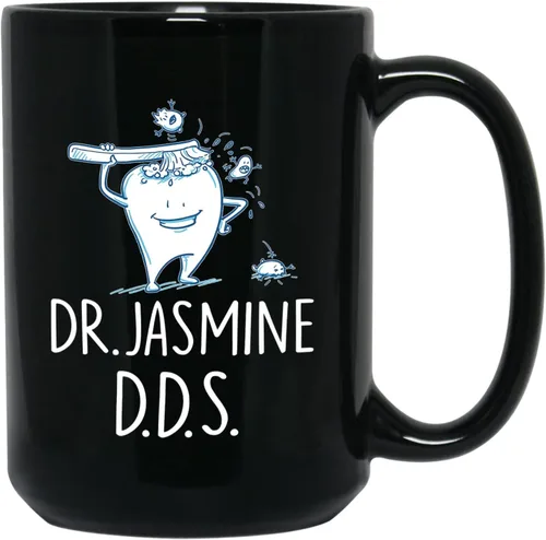 Miniatura 8 de Taza de café con texto en inglés "A Truly Great Dentist Is Hard To Find Difficult", taza de café negra de 11 onzas y 15 onzas, regalo personalizado
