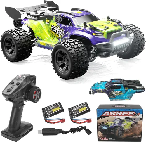 Coche RC de alta velocidad 4WD a escala 1:18, camión de control remoto todoterreno de 25 MPH para adultos y adolescentes, vehículo eléctrico todo