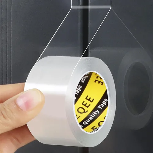 Miniatura 8 de Cinta de sellado de ventana para invierno transparente, 1-3/8 pulgadas x 9.84 pies, cinta aislante de sellado para ventanas y puertas, sellador