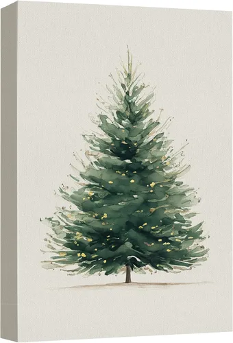 Miniatura 9 de wall26 Lienzo Impreso Arte de Pared Papá Noel Árbol de Navidad Chimenea Celebraciones y Fiestas Ilustración Decorativa Arte Moderno Escénico