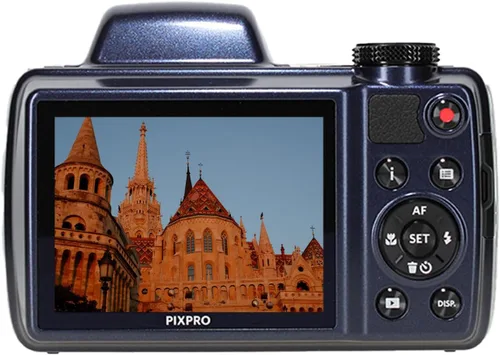 Miniatura 4 de KODAK PIXPRO AZ528 Astro Zoom Cámara digital Vlogging Bridge BSI-CMOS de 16MP 52X 1080p Wi-Fi (Azul medianoche) Paquete con tarjeta de memoria