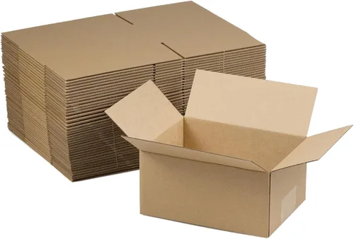 Miniatura 11 de Cajas de envío de 4 x 4 x 4 pulgadas, juego de 40, caja de cartón corrugado blanca para envío postal de documentación para pequeñas empresas Blanco