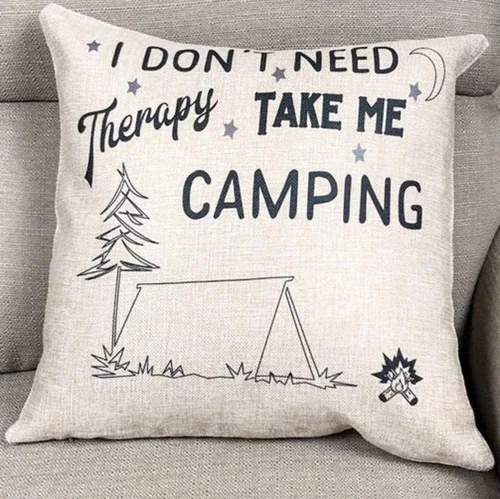 Miniatura 4 de Funda de almohadas de camping Lo siento por lo que dije mientras tratábamos de aparcar Camper Fundas de almohada de tiro de lino de dos lados Camper