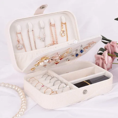 Miniatura 6 de Joyero Homchen de viaje, caja para guardar las joyas, para collares, pendientes, anillos y pulseras