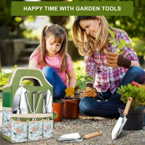 Miniatura 6 de Kynup Herramientas de jardinería, juego de herramientas de jardín con paleta de jardín, pala de jardín de mano, artículos esenciales de jardinería