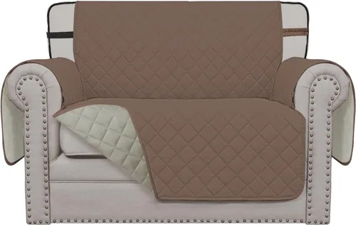 Miniatura 100 de Easy-Going - Funda para sofá, futón y sillón sin reposabrazos, reversible, resistente al agua, para mascotas y niños (azul oscuro/azul claro)