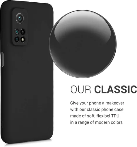 Miniatura 3 de kwmobile Funda compatible con Xiaomi Mi 10T/Mi 10T Pro - Funda protectora de silicona TPU suave y delgada - Negro mate