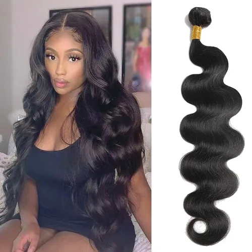 Miniatura 19 de 3 manojos de cabello humano 12A, ondulado, 100% sin procesar, cabello humano virgen brasileño de tejido rápido (14, 16, 18 pulgadas)