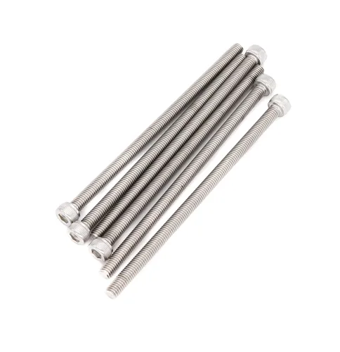 Miniatura 6 de Tornillos hexagonales extra largos de acero inoxidable 304 M3 x 4.331 in - 0.020 in de paso
