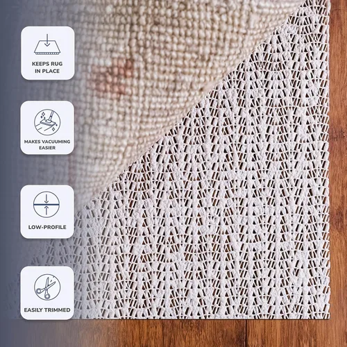Miniatura 3 de Slip-Stop Rug Grip - Almohadilla antideslizante de perfil bajo para alfombras de área y alfombras de pasillo, almohadilla para suelos de madera
