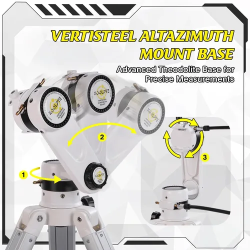 Miniatura 2 de Telescopio 3.543 in Apertura 35.433 in - Vertisteel AZ Mount Base, ajuste de alta precisión, aumento 45-450x, control remoto inalámbrico, adaptador