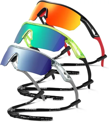 Miniatura 23 de Kids Sunglasses Youth Baseball Sunglasses for Boys Girls 3-12 Polarized Softball Sports Goggles UV Protection
