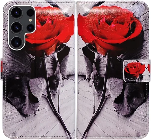 Miniatura 18 de Bcov Funda para Galaxy S23 Ultra, funda de piel con tapa para Samsung Galaxy S23 Ultra con ranura para tarjeta y soporte para Samsung Galaxy S23