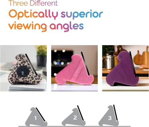 Miniatura 4 de Flippy Soporte de almohada original para tableta y soporte para iPad, regalo para amantes de los libros y lectores, soporte multiángulo con Smokey