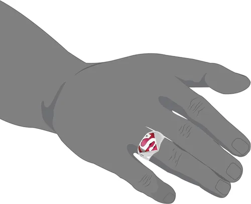 Miniatura 4 de DC Comics Anillo de acero inoxidable para hombre con logotipo de la Liga de la Justicia