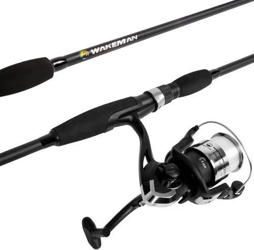 Fiberglass Fishing Pole - Strike Series 78-Inch Collapsible Rod and Spinning Reel Combo, EVA Handle, Pre-Spooled Reel, Fishing Gear for Catching
