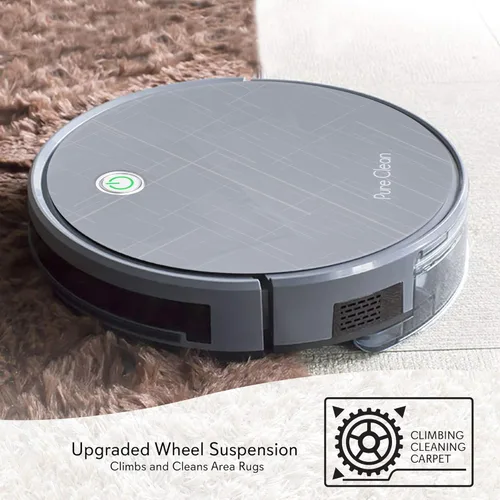 Miniatura 4 de PureClean PUCRC660 - Robot aspirador inteligente con giroscopio, control de aplicación móvil de navegación multihabitación y compatible con Alexa