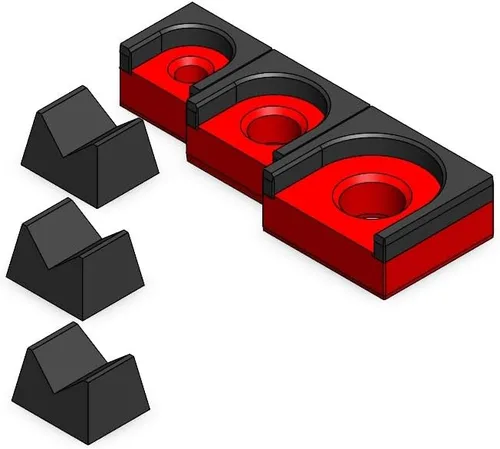 Miniatura 25 de MagAttach Juego de organizador de trinquete (juego de 3 piezas (2 paquetes), Verde/Negro)