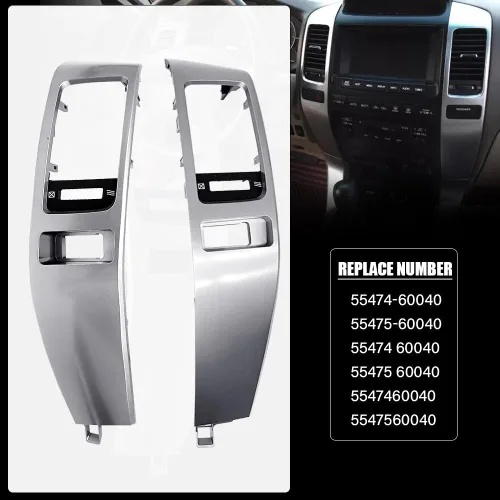 Miniatura 2 de Embellecedor de ventilación con marco de inserción para Toyota Prado Land Cruiser Lexus GX470 2003-2009, panel de salida de ventilación
