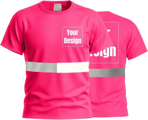 Miniatura 15 de Camisetas reflectantes de seguridad de alta visibilidad personalizan su logotipo