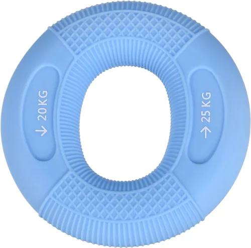 Miniatura 9 de uxcell Entrenador de fuerza de agarre de mano, 3 pulgadas, 77.2-88.2 lbs (77-88 libras), anillos de silicona para antebrazos de dedos, exprimidor
