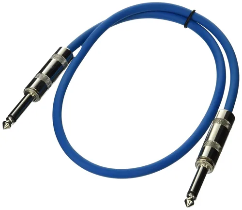 Miniatura 12 de Seismic Audio Cables de guitarra para altavoces, cables de guitarra TS de ¼ pulgadas, 3 pies, multicolor, paquete de 6 Color múltiple