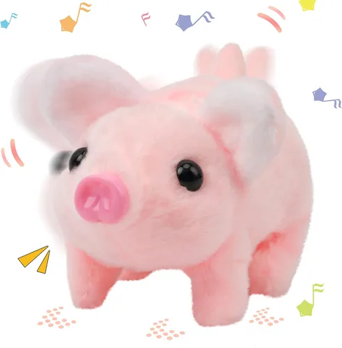 Miniatura 32 de Hopearl - Juguete de peluche electrónico interactivo de unicornio con sonidos y movimientos, camina y tiene un cuerno luminoso; regalo para niños