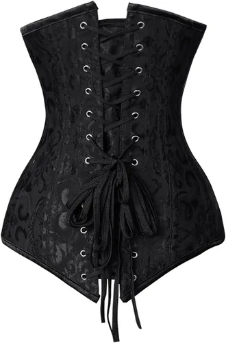 Miniatura 2 de Charmian Women's 26 Torso de algodón con estructura de acero. Corsé que da forma de reloj de arena.