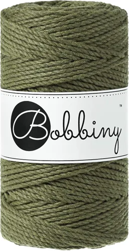 Miniatura 21 de Bobbiny Cordón de macramé regular de 0.118 in y 3 capas (aguamarina), 108yds/330 pies (100% algodón reciclado)
