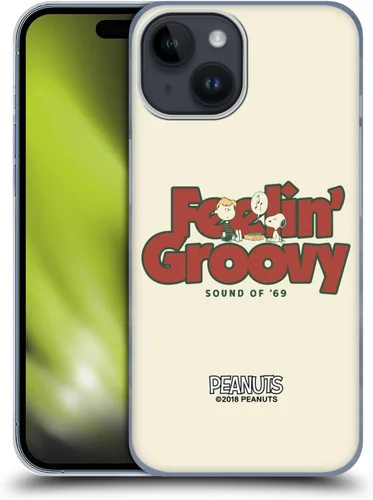 Miniatura 61 de Head Case Designs Funda rígida con licencia oficial de Peanuts Snoopy Woodstock Far Out Woodstock 50th compatible con Apple iPhone 15 Plus