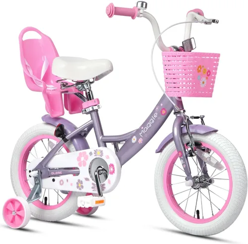 Miniatura 24 de Glerc Maggie Girls Bike, 12-20 Inch Kids Bike for 2-13 Years Old Children, Princess Style Kids Bicycle with Doll-Seat & Basket & Training Wheels