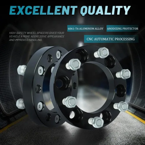 Miniatura 79 de IRONTEK Espaciadores de rueda de 2 pulgadas de 0.236 x 5.315 in para F150 (orificio de cubo de 3.429 in, pernos M14x2) 0.236x5.315 in a 0.236x5.315