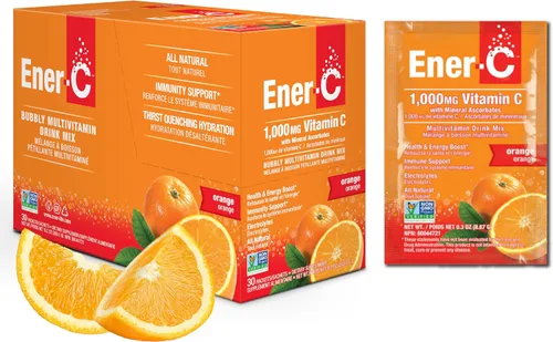 Ener-C Mezcla de bebida multivitamínica, paquetes de vitaminas para agua, paquetes de electrolitos en polvo, mezcla de bebidas vitamínicas, mezcla