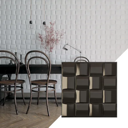 Miniatura 30 de Ekena Millwork 19 5/8 pulgadas de ancho x 19 5/8 pulgadas de alto, Baile EnduraWall decorativo 3D, óxido metálico envejecido