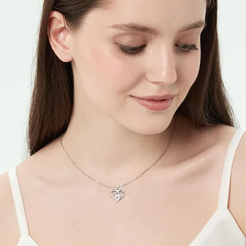 Miniatura 13 de Collares de corazón para mujer como regalo de Navidad para ella, collares rojos con texto en inglés "I Love You" como regalo de cumpleaños