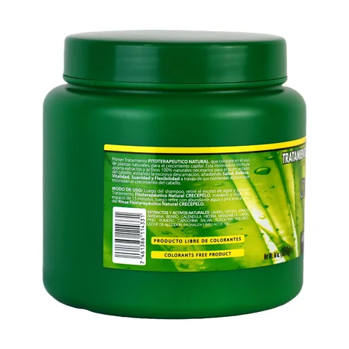 Miniatura 3 de CrecePelo Natural Fitoterapéutico Tratamiento capilar acondicionador profundo 36 oz – Mascarilla de hidratación botánica para fortalecer suavidad