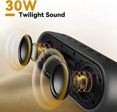 Miniatura 2 de Tribit Altavoz Bluetooth portátil XSound Plus 2, altavoz inalámbrico de 30 W con XBass, resistente al agua IPX7, 24 horas de reproducción, sonido