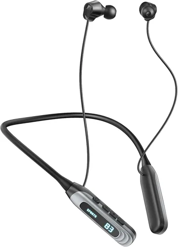 MZYML - Auriculares Bluetooth con banda para el cuello 5.4, IPX5 impermeables con micrófono, 80 horas de reproducción, 1000 horas de espera,