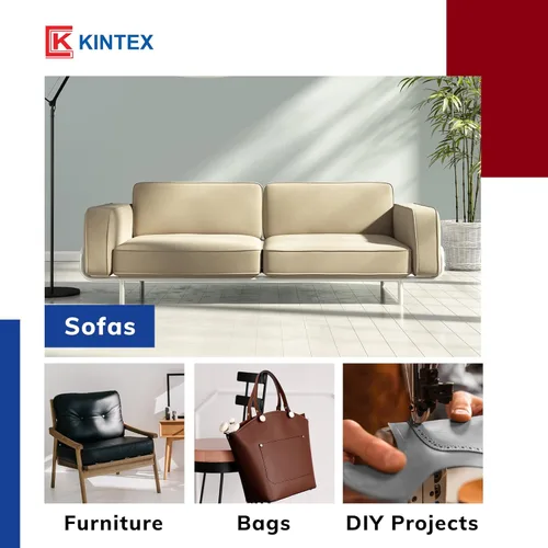 Miniatura 6 de Kintex Savana - Tela para tapicería de piel sintética para tapicería, manualidades, reparación, rollo de 1 yarda, suave, duradera, parche de cuero