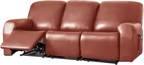 Miniatura 18 de Funda para sofá reclinable de 2/3 plazas, de piel sintética, impermeable, con bolsillo lateral, funda para sillón de masaje, protector de muebles