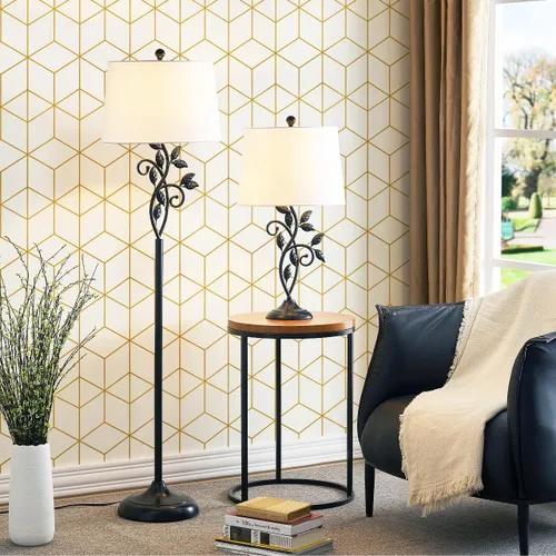 Miniatura 5 de Safiyya Papel de contacto dorado y blanco, papel tapiz geométrico para despegar y pegar, papel tapiz extraíble para dormitorio, rollos de vinilo