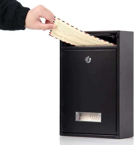 Miniatura 3 de Buzones con Cerradura Montados en la Pared Verticales – Jssmst Buzón de Correo con Cerradura de Llave y Ranura de Depósito de Capacidad Media