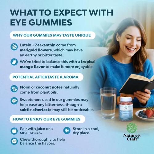 Miniatura 2 de Gomitas de apoyo para la visión para adultos, suplementos de luteína y zeaxantina para la salud ocular, potentes vitaminas de luteína para los ojos
